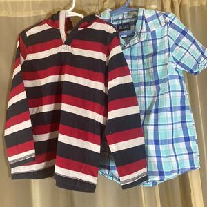 Kids Shirts Place Size 5/6 S/P And Tea Size 7